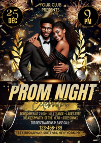Black Maximalist Prom Night Celebration A2 Video template