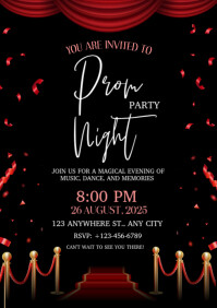 Black Club Prom Night A1 Template | PosterMyWall