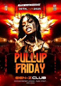 Black Maximalist Pullup Friday A6 template