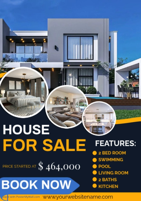 Black Real Estate Sale A2 Template | PosterMyWall