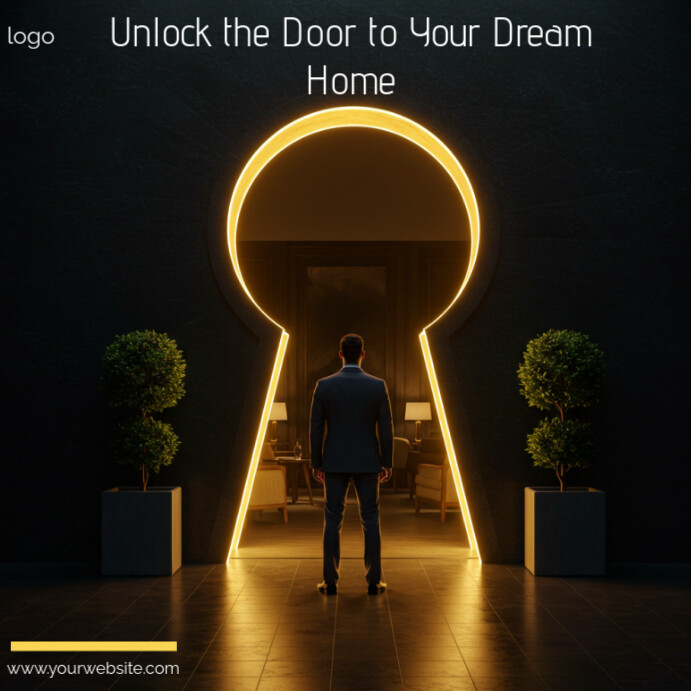 Copy of Black Maximalist Real Estate Advertisement Post | PosterMyWall