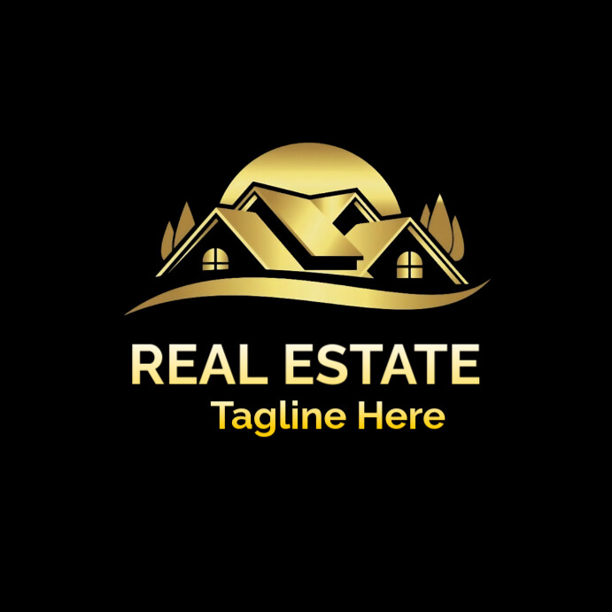 Copy of Black Maximalist Real Estate Logo Instagram Post | PosterMyWall
