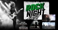 Black Maximalist Rock Night  Facebook Event Cover template