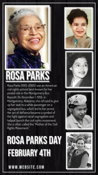 Black Maximalist Rosa Parks Day Instagram Story template