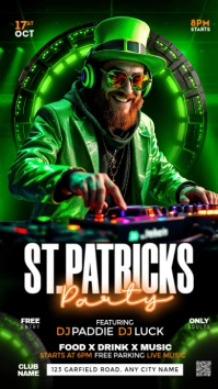 Black Maximalist Saint Patrick  Instagram Story template