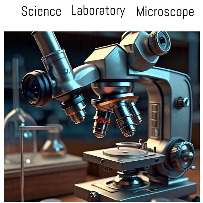 Microsc Black Maximalist Science, Laboratory, Microsc Template | PosterMyWall