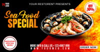 Black Maximalist Seafood Special  Facebook Shared Image template
