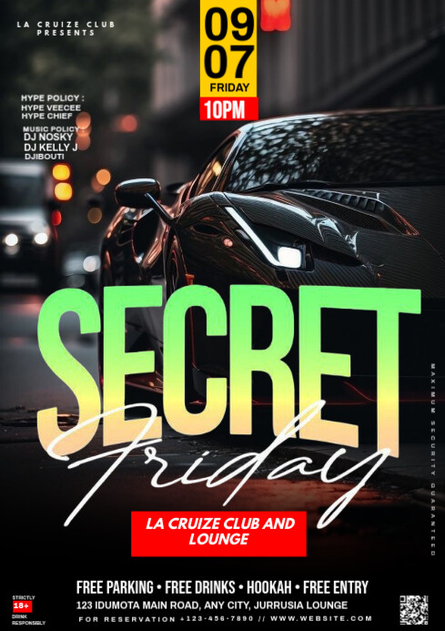 Copy of Black Maximalist Secret Friday A4 | PosterMyWall