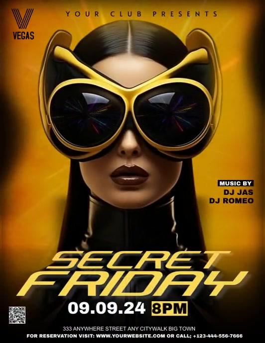 Copy of Black Maximalist Secret Friday Flyer (us Let | PosterMyWall