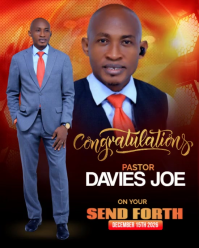 Black Maximalist Send Forth Card Instagram Portrait template