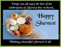 Black Maximalist Shavuot Flyer (us Letter) template