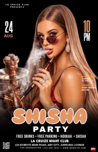 Black Shisha Party Halv side bred Template