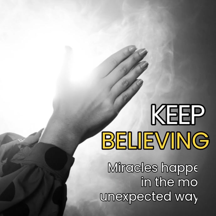 Black Maximalist Simple Prayer Quote Animated Video Instagram Post template