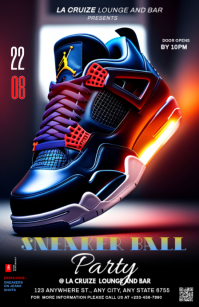 Preto Sneaker Ball Party Halv side bred Template