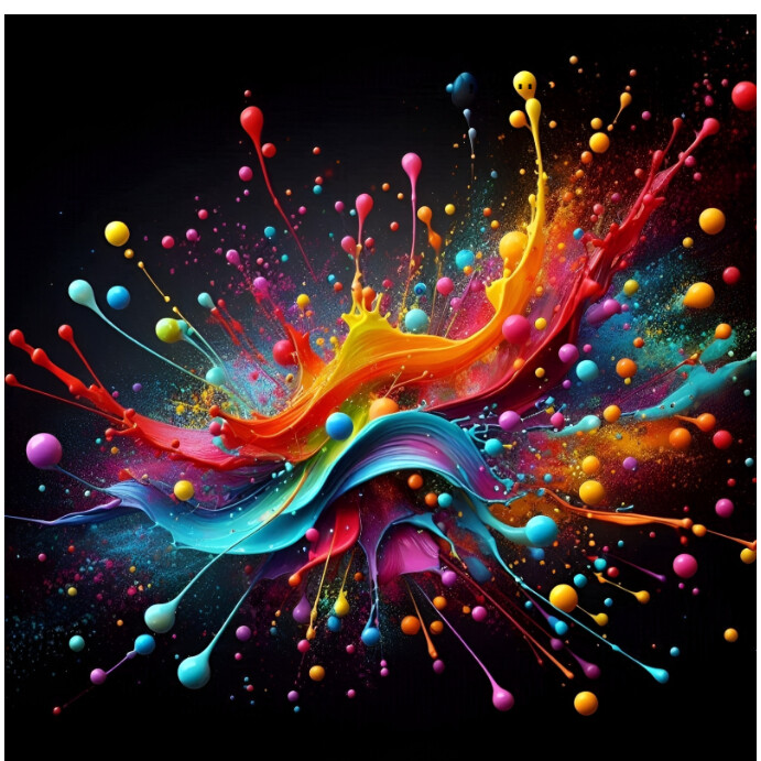 Black Maximalist Splash Background Template  Instagram Post Instagram-Beitrag