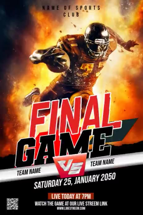 Plantilla de Black Maximalist Sports Event Promotion Pinterest Graphic ...