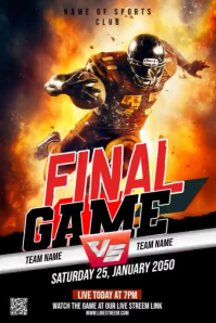 Sort Sports Event Promotion Pinterest-grafik Template