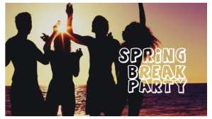 Black Maximalist Spring Break Party  Youtube Thumbnail YouTube-miniature template