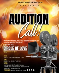 Black Maximalist Stage Play Audition Call Template  Instagram Portrait