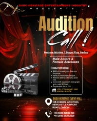 Black Maximalist Stage Play Audition Call Template  Instagram Portrait