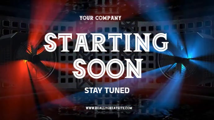 Program Starting Soon Black Maximalist Starting Soon Flyer Starting Soon Poster Youtube ...