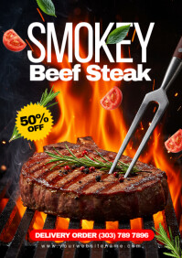Black Maximalist Steak A5 template