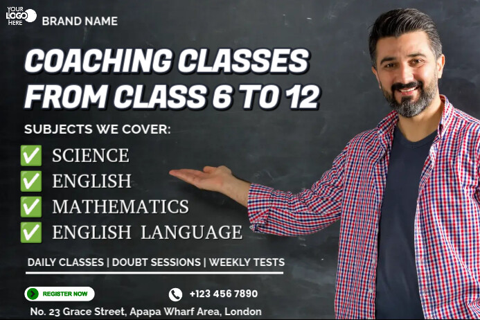 Black Maximalist Summer Coaching Class Poster Plakkaat template