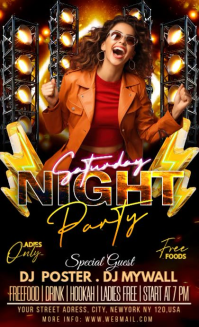 Black Maximalist Sunday Night Club Party, Us Legal template