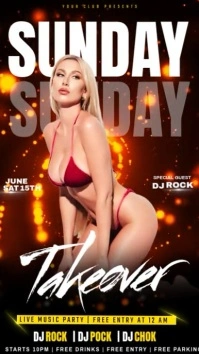 Black Maximalist Sunday Night  Instagram Story Instagram-Story template