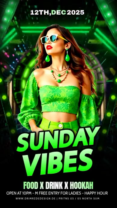 Copy of Black Maximalist Sunday Party Flyer Instagram Story | PosterMyWall