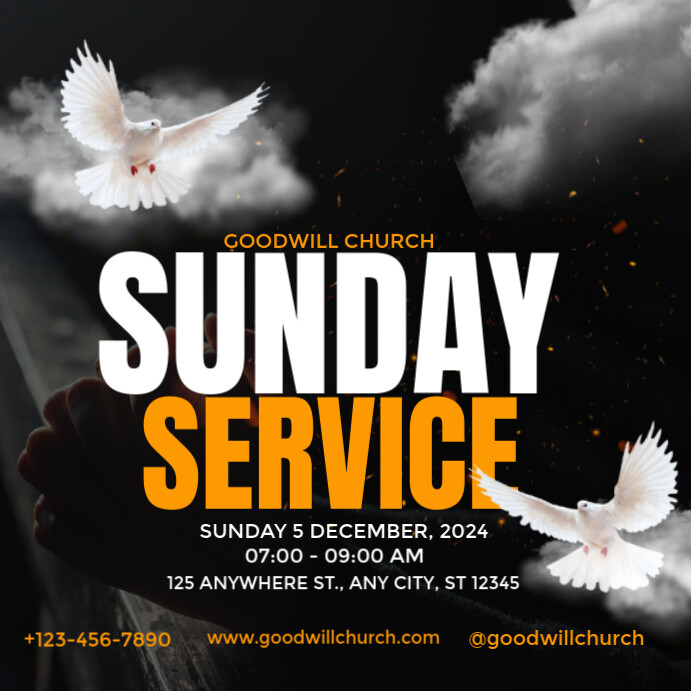 Copy of Black Maximalist Sunday School Flyer Instagram Post | PosterMyWall