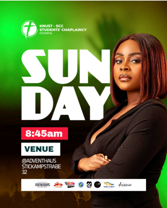 Copy of Black Maximalist Sunday Service Flyer Instagram Portrait ...