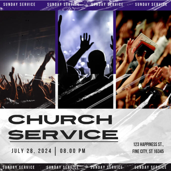 Copy of Black Maximalist Sunday Service Instagram Po | PosterMyWall