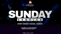 Black Maximalist Sunday Service Template Twitter Post