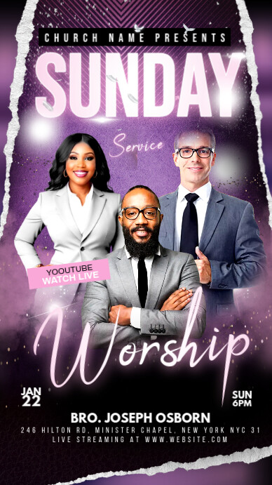 Copy of Black Maximalist Sunday Worship Service Instagram Story ...