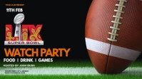 Black Maximalist Super Bowl Digital Display (16:9) template