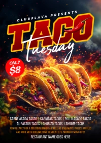 Black Maximalist Taco A5 template