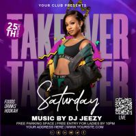 Black Maximalist Take Over Club  Instagram Po template