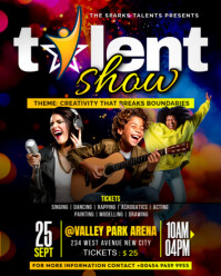 Black Maximalist Talent Show Star Search Showcase Contest Kids Competition Singers Dancers Event Adv Instagram Portrait template