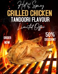 Negro Food Promotion Flyer Template