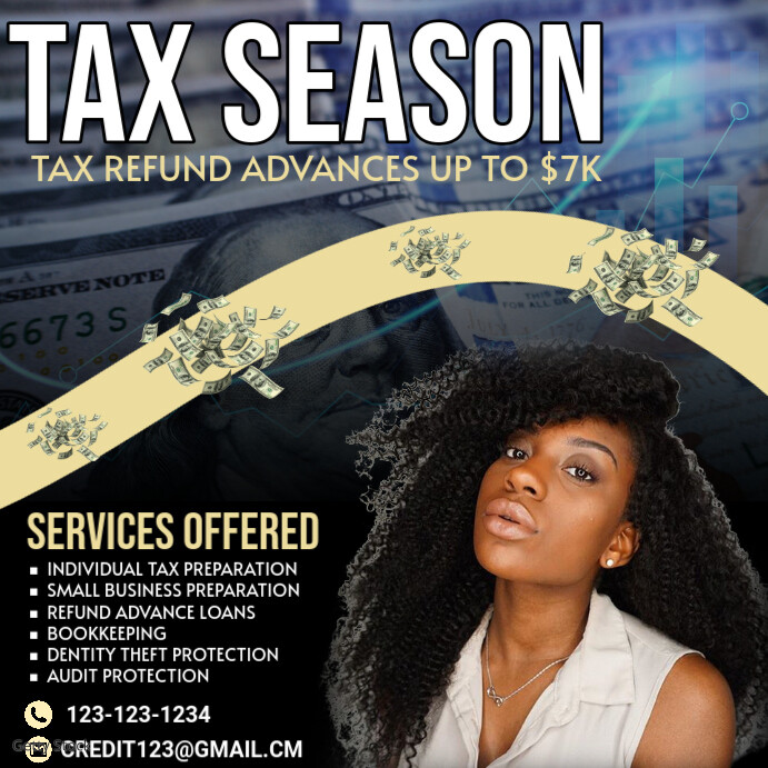 Copy of Black Maximalist Tax Season Instagram Post | PosterMyWall