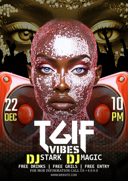 Black Maximalist Tgif Vibes A6 template