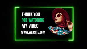 Black Maximalist Thank You For Watching My Video Thanksgiving Day Freaky Friday Night Party Thanks F YouTube-miniature template