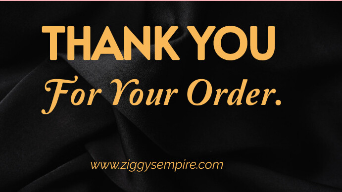 Thank You For Your Order Digital Display (16:9) template