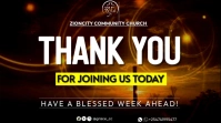 Black Maximalist Thank You Invitation  Twitter Post template