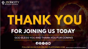 Black Church Thank You Poster Twitter Plasing Template
