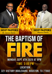 Black Maximalist The Baptism Of Fire A4 template