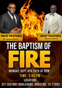 Black Maximalist The Baptism Of Fire A4 template