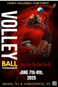 Black Maximalist The Image Is A Dynamic Volleyball Tournament Flyer Pinterest Graphic template