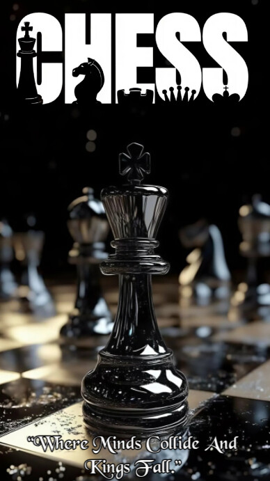 Black Maximalist The Image Is Dynamic And High-constrast Design Centered On The Game Of Games  Insta Instagram Story template
